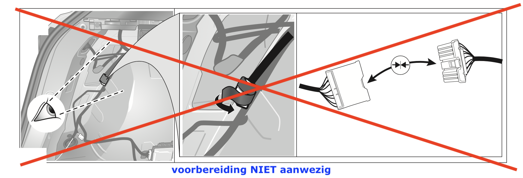 ZONDER voorbereide stekker