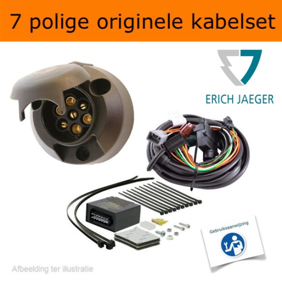 Horizontaal afneembare trekhaak + 7 polige originele kabelset