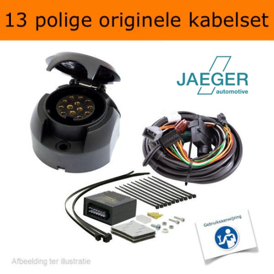 Verticaal afneembare trekhaak + 7 polige originele kabelset